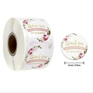 500pcs Thank You Sticker for business Sticker
1”
